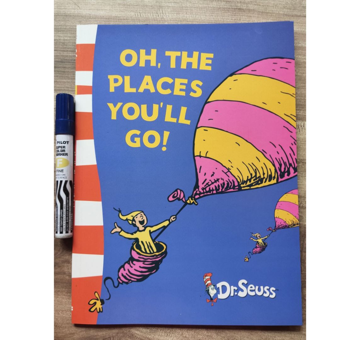 Dr Seuss paperbacks (PLS CHOOSE A TITLE) Oh the Places You'll Go / Fox in Socks / Green Eggs and Ham / Oh the Thinks You Can Think / One Fish Two Fish / Scrambled Eggs Super / Sleep Book / Ten Apples Up On Top / The Alphabet Book / Wacky Wednesday