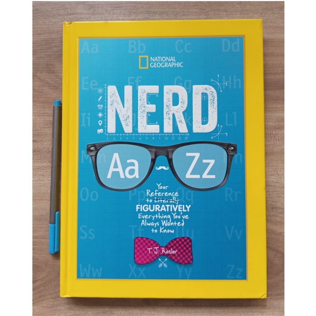 NATGEO National Geographic Kids NERD A to Z (USED book, hardcover, with slight dents on book cover)