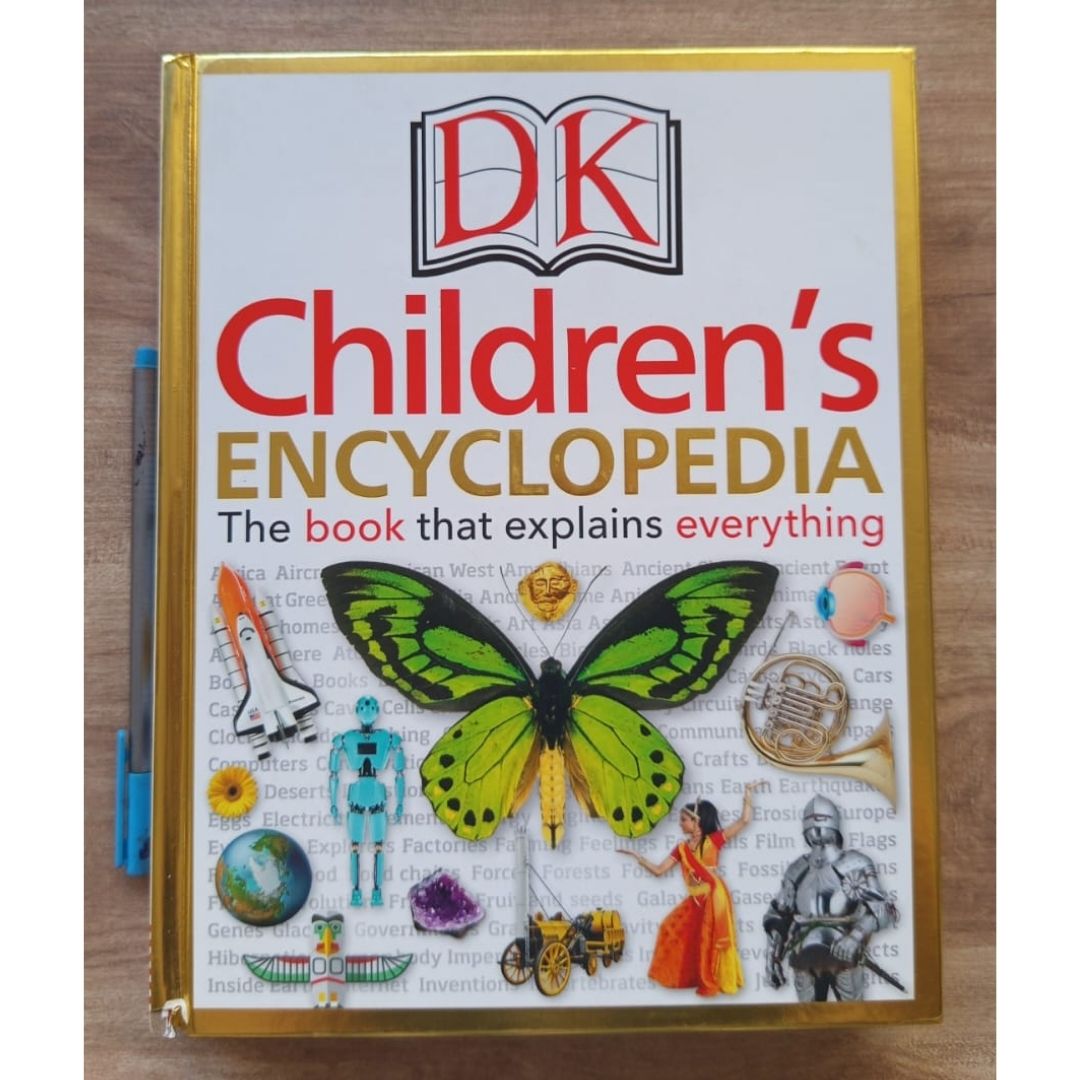 DK Children's Encyclopedia: The Book That Explains Everything! (USED book, hardcover, with slight tears and dents on book cover)