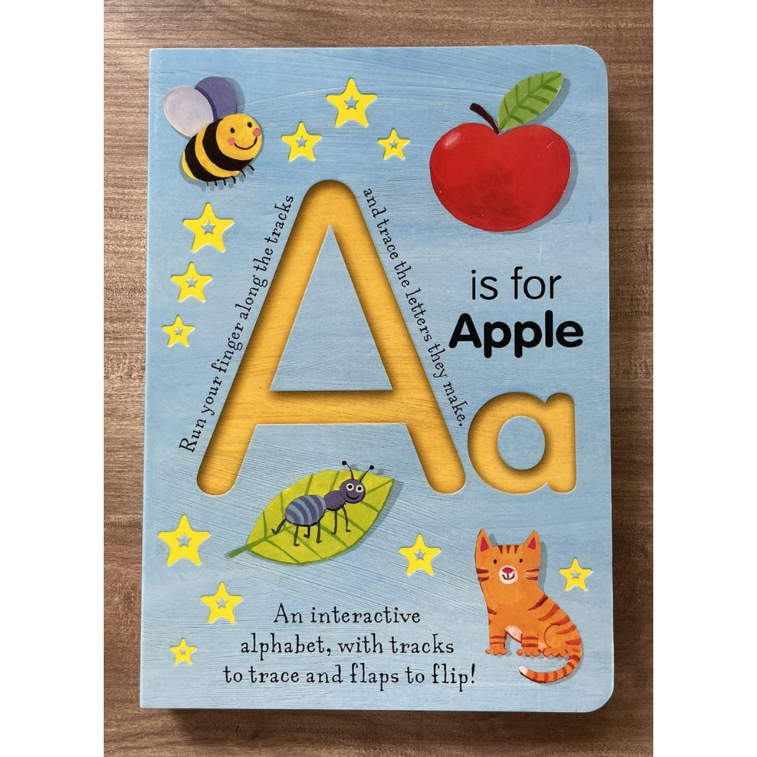 A is for Apple (Smart Kids Trace-And-Flip) Board book – Lift the flap (slight dents on book cover)