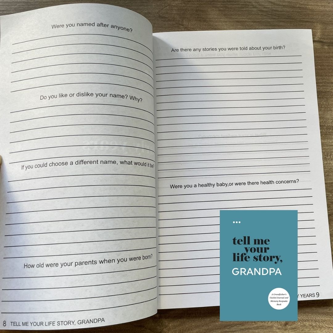I Want to Hear Your Story: Dad Mom Grandmother Grandpa Guided Journal to Share His / Her Life & Love (Hear Your Story Books) (Paperback) (With SLIGHT FOLDS on book cover)