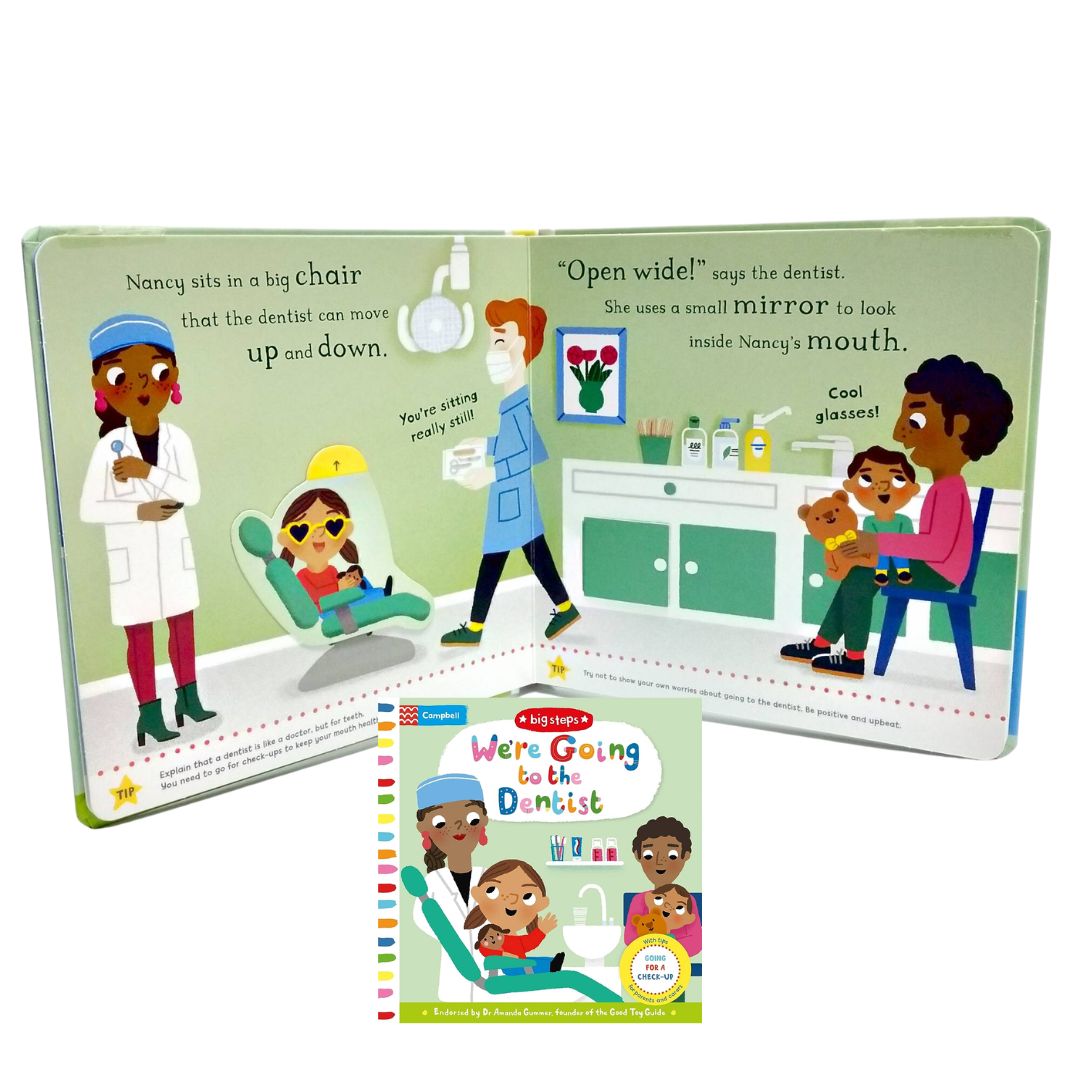 Campbell Big Steps (SINGLES) interactive BOARD BOOK - Can You Say Please/ Going to the Dentist/ Going to the Doctor/ Having a Baby/ Let's Wash Hands/ No More Dummies/ No More Nappies/ I'm Not Sleepy/ I'm Starting Nursery/ We Can Get Dressed