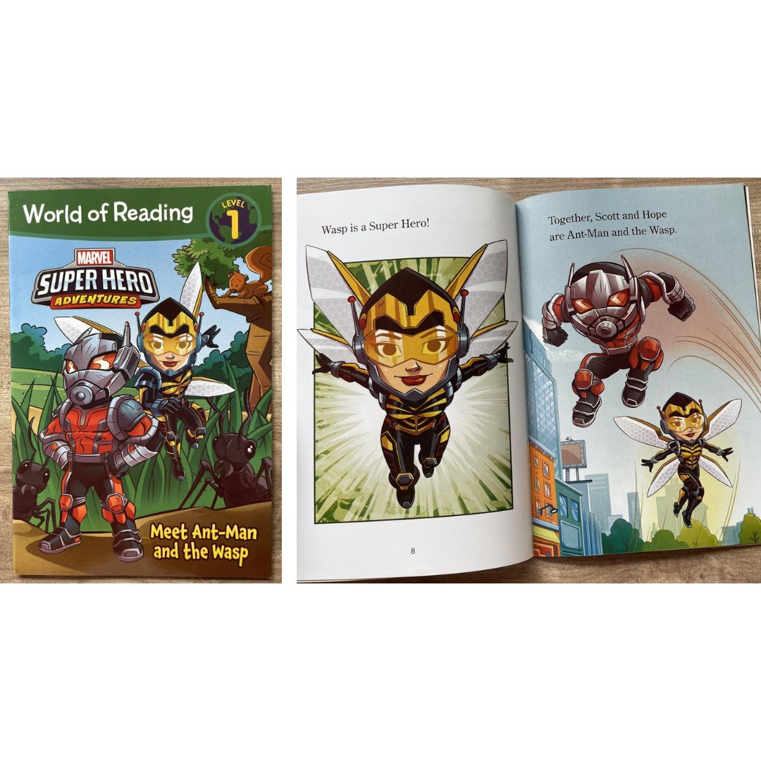 [With damage on some book pages, pls. see photos] World of Reading AVENGERS (17 books) (brand new softcover, no box) - Thor Iron Man Spiderman Hulk Captain America etc