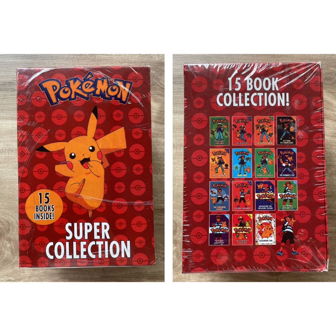 Pokemon (15 softcover books) box set - BOX with SLIGHT DENTS