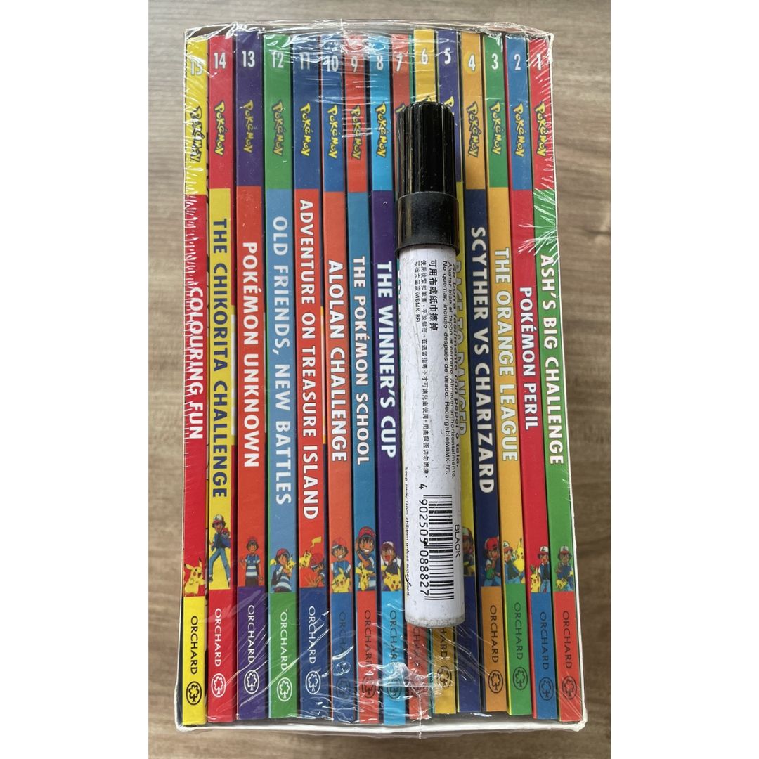 Pokemon (15 softcover books) box set - BOX with SLIGHT DENTS