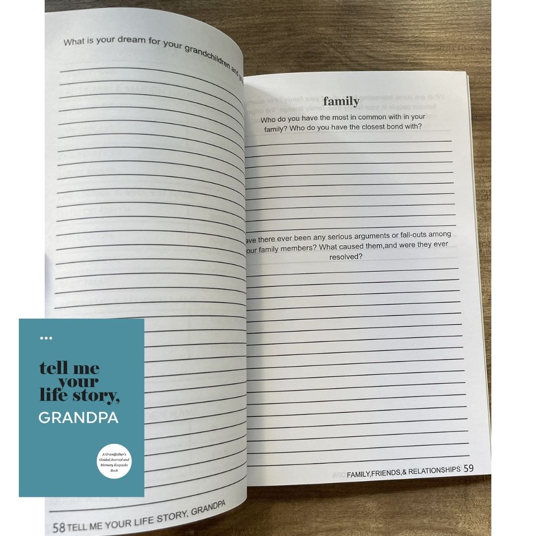 I Want to Hear Your Story: Dad Mom Grandmother Grandpa Guided Journal to Share His / Her Life & Love (Hear Your Story Books) (Paperback) (With SLIGHT FOLDS on book cover)
