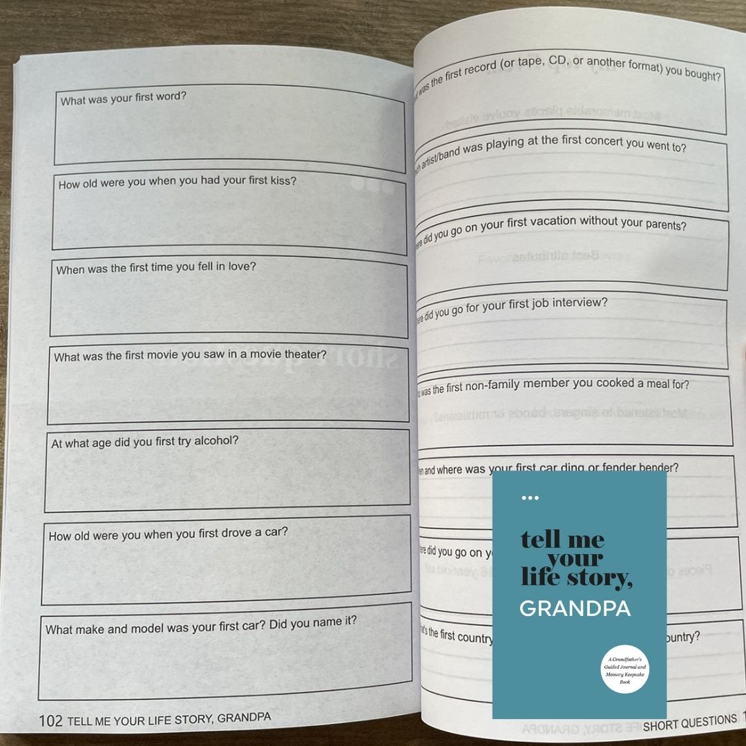 I Want to Hear Your Story: Dad Mom Grandmother Grandpa Guided Journal to Share His / Her Life & Love (Hear Your Story Books) (Paperback) (With SLIGHT FOLDS on book cover)