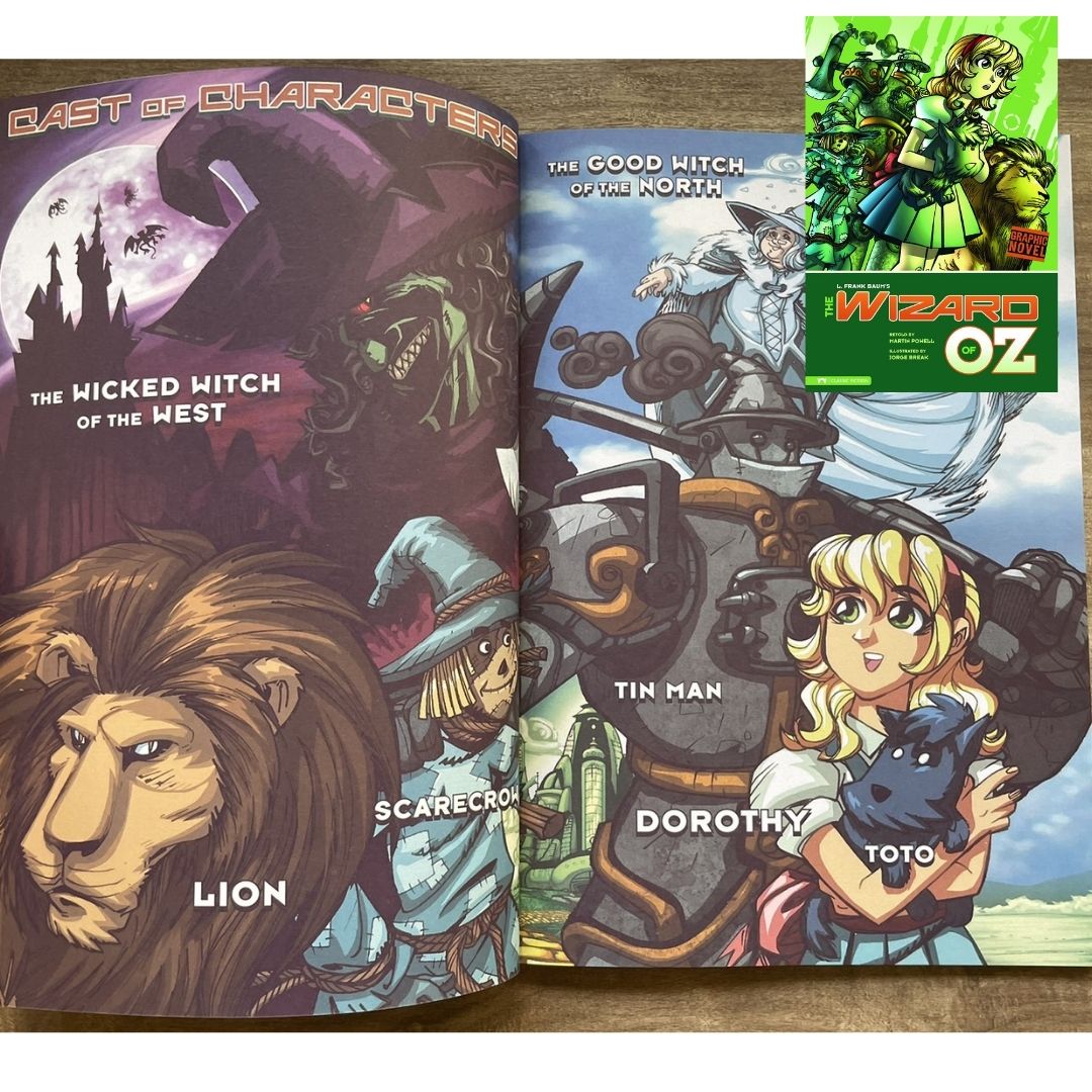 Classic Fiction Graphic Novel (SINGLES) (Alice in Wonderland / Gulliver's Travels / The Hunchback of Notre Dame / The Wizard of Oz) brand new softcover, with SLIGHT TEARS/DENTS/FOLDS on book cover