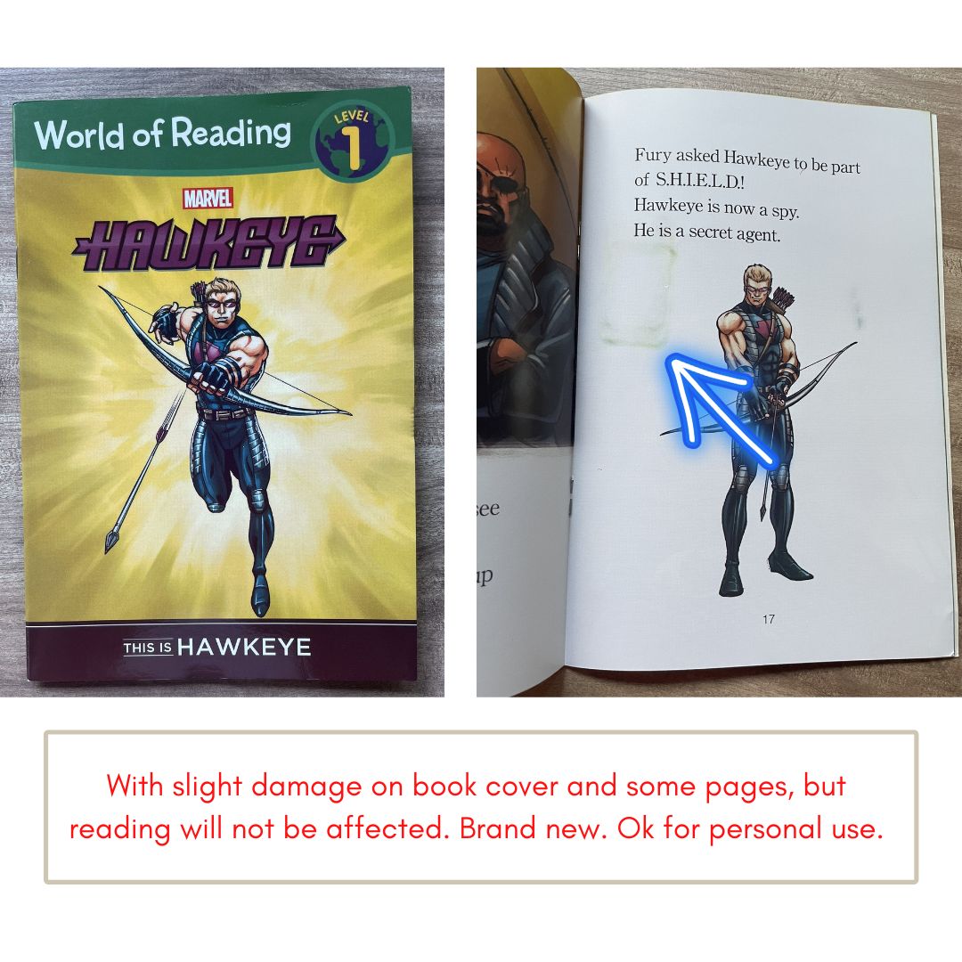 [With damage on some book pages, pls. see photos] World of Reading AVENGERS (17 books) (brand new softcover, no box) - Thor Iron Man Spiderman Hulk Captain America etc