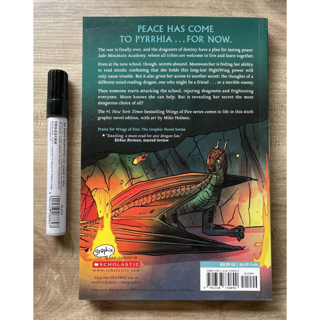 Wings of Fire Graphic Novels (SINGLES, brand new softcover, with SLIGHT FOLDS on book cover)