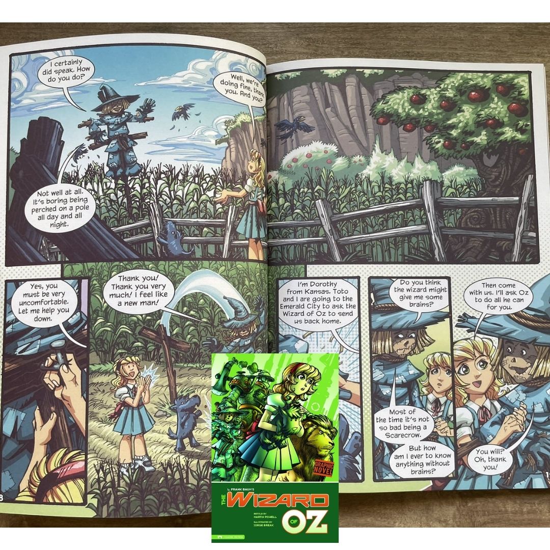 Classic Fiction Graphic Novel (SINGLES) (Alice in Wonderland / Gulliver's Travels / The Hunchback of Notre Dame / The Wizard of Oz) brand new softcover, with SLIGHT TEARS/DENTS/FOLDS on book cover
