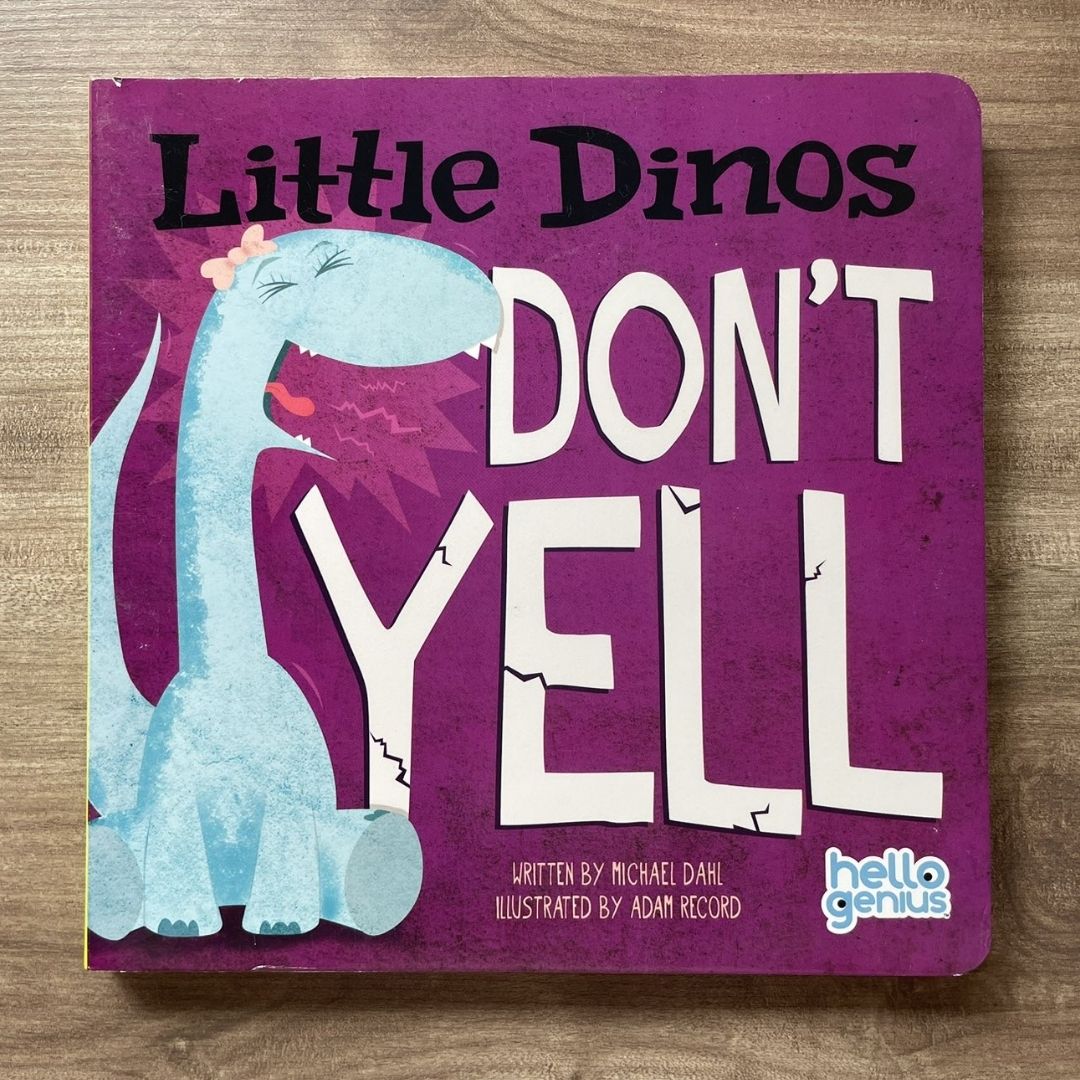 Hello Genius BOARD BOOKS (SINGLES) Little Dinos Don't Push / Just Breathe Bear / Little Lion Shares etc (book covers with SLIGHT DENTS)