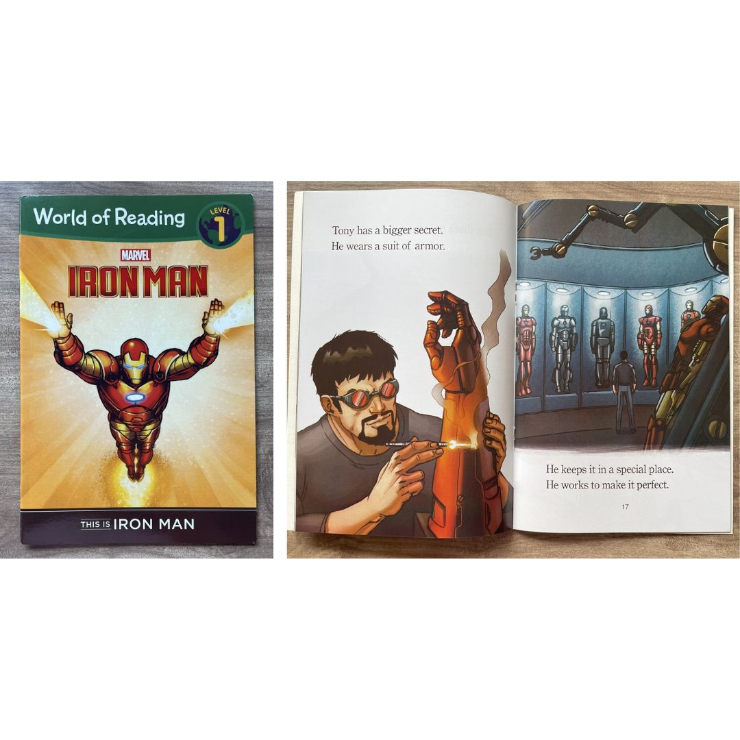 [With damage on some book pages, pls. see photos] World of Reading AVENGERS (17 books) (brand new softcover, no box) - Thor Iron Man Spiderman Hulk Captain America etc