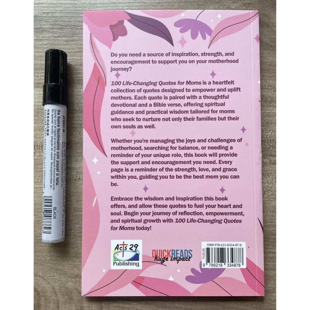 100 Life-Changing Quotes for MOMS (by Veronica Cullen) brand new softcover