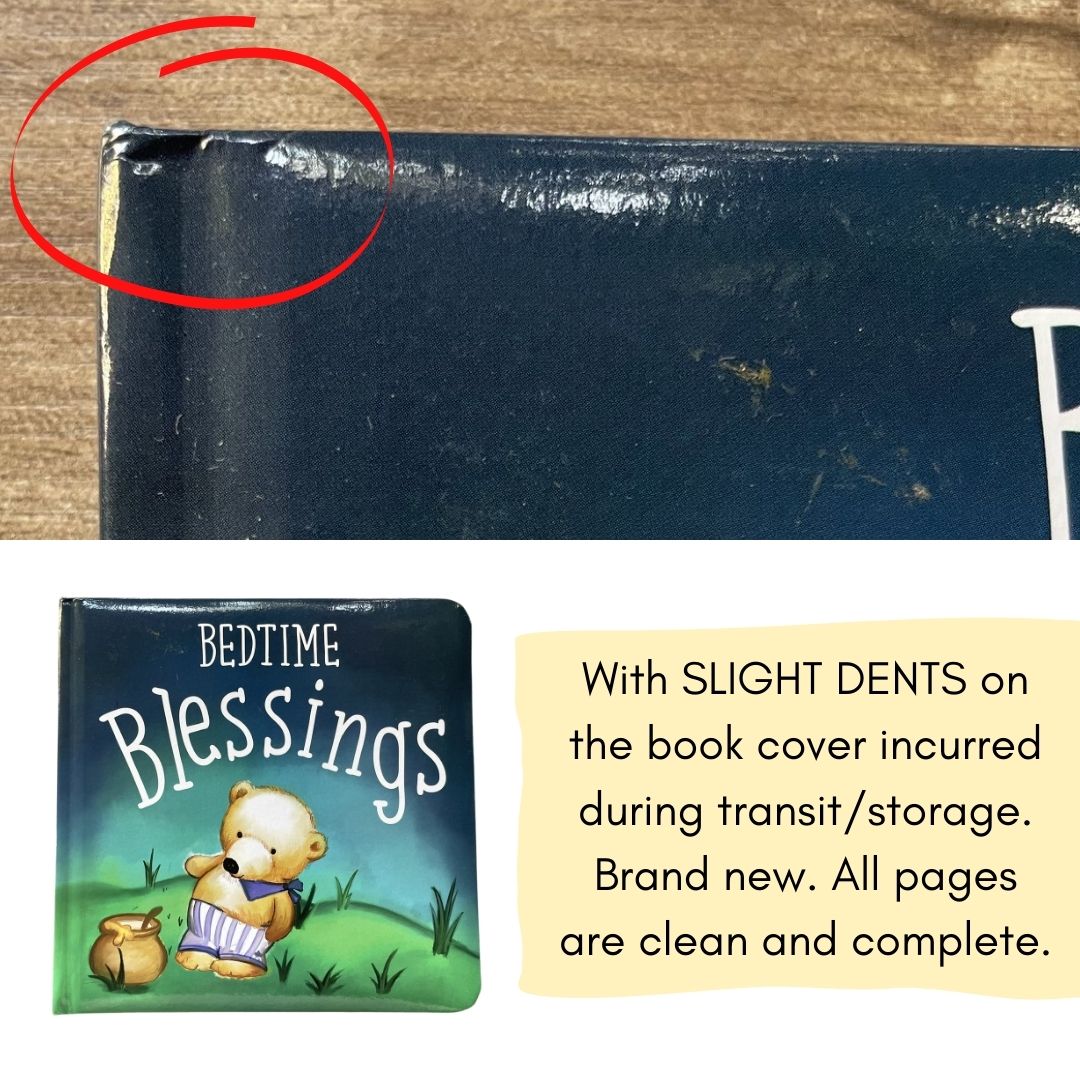 Bedtime Blessings (board book) brand new, with SLIGHT DENTS on book cover