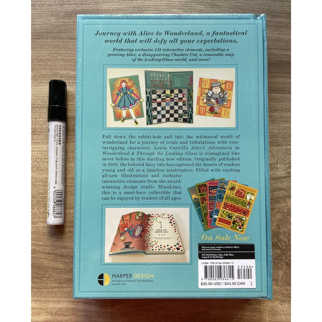 Alice's Adventures in Wonderland (MinaLima Edition) brand new hardcover, w/SLIGHT DENTS on book cover
