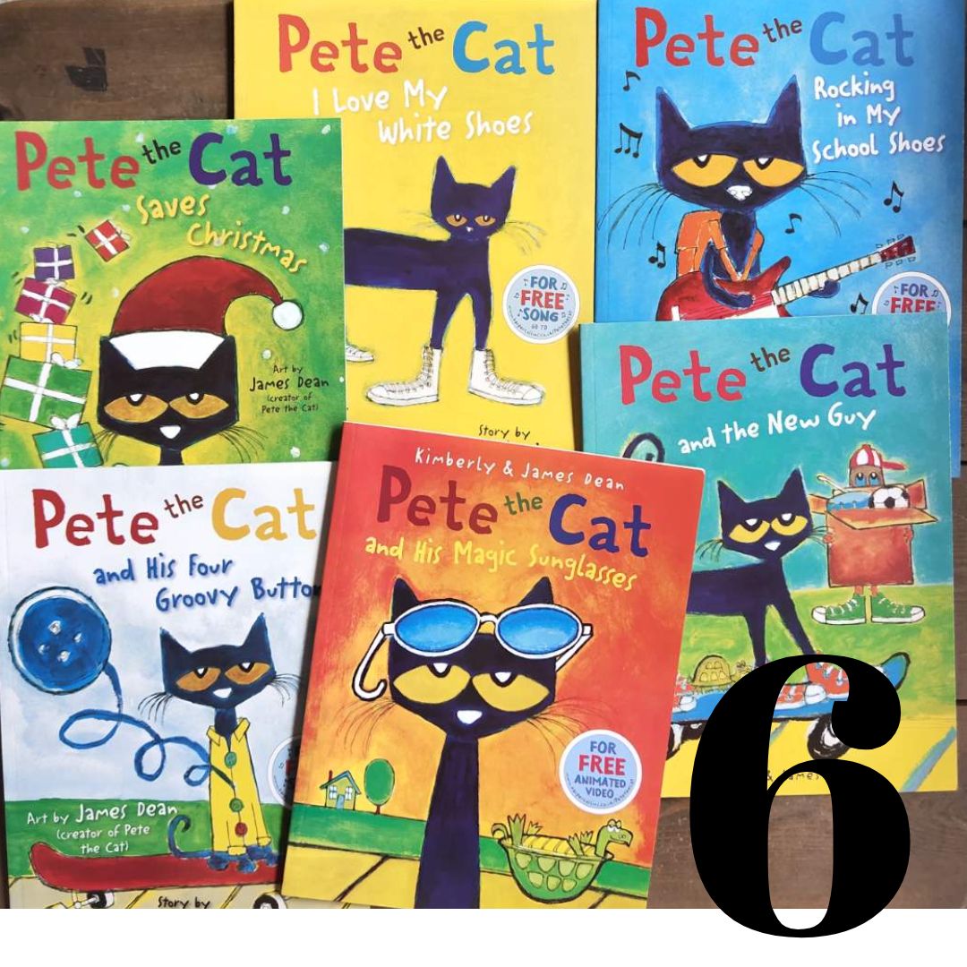 Pete the Cat storybooks (6 books) brand new softcover books, no box