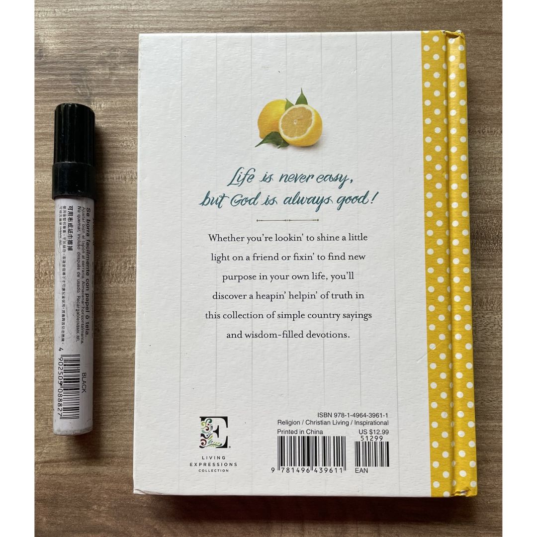 God Is Good, Y'all!: Inspirations to Bless Your Heart (brand new Hardcover) - with SLIGHT DENTS on book cover and SLIGHT STAINS on SIDE ONLY of book pages