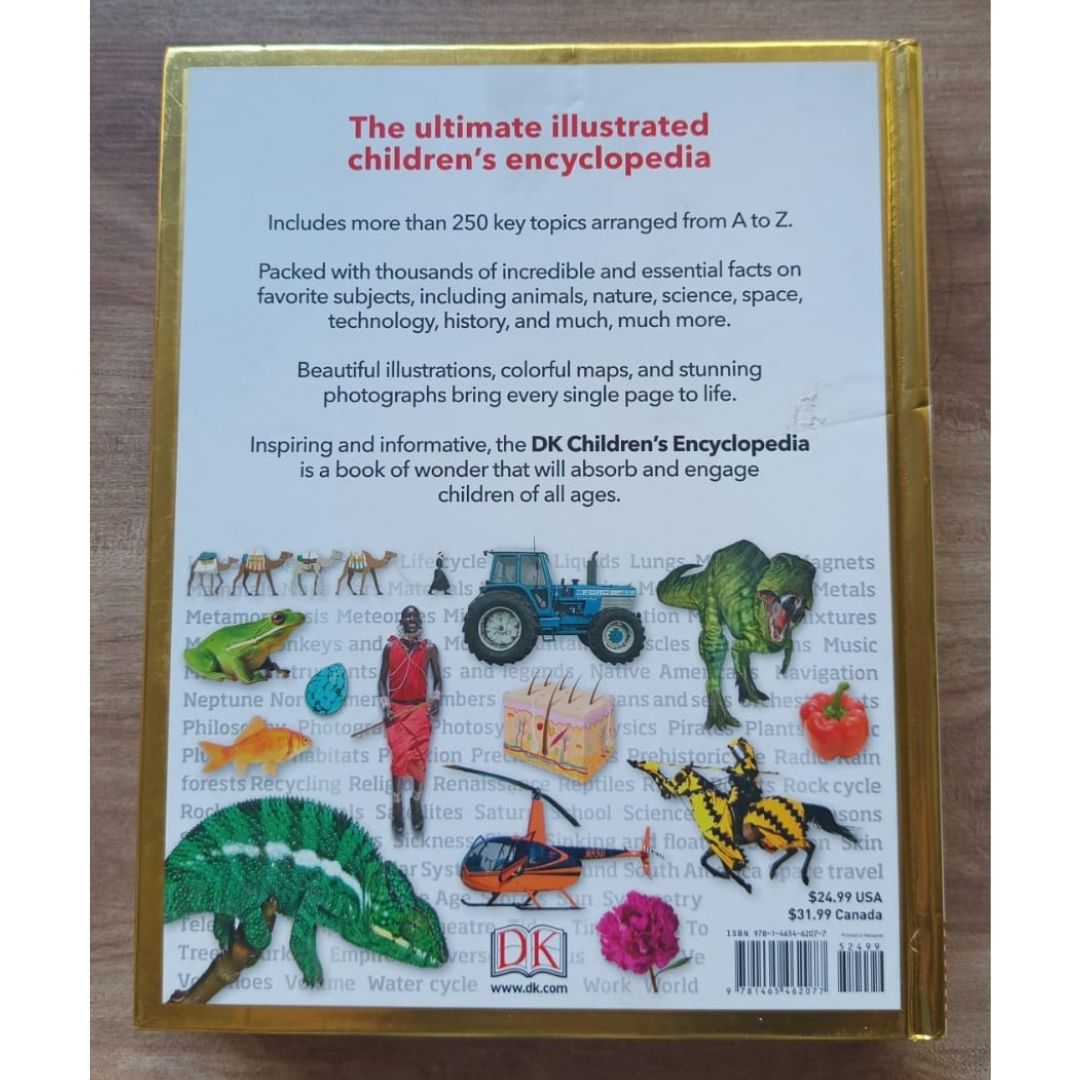 DK Children's Encyclopedia: The Book That Explains Everything! (USED book, hardcover, with slight tears and dents on book cover)