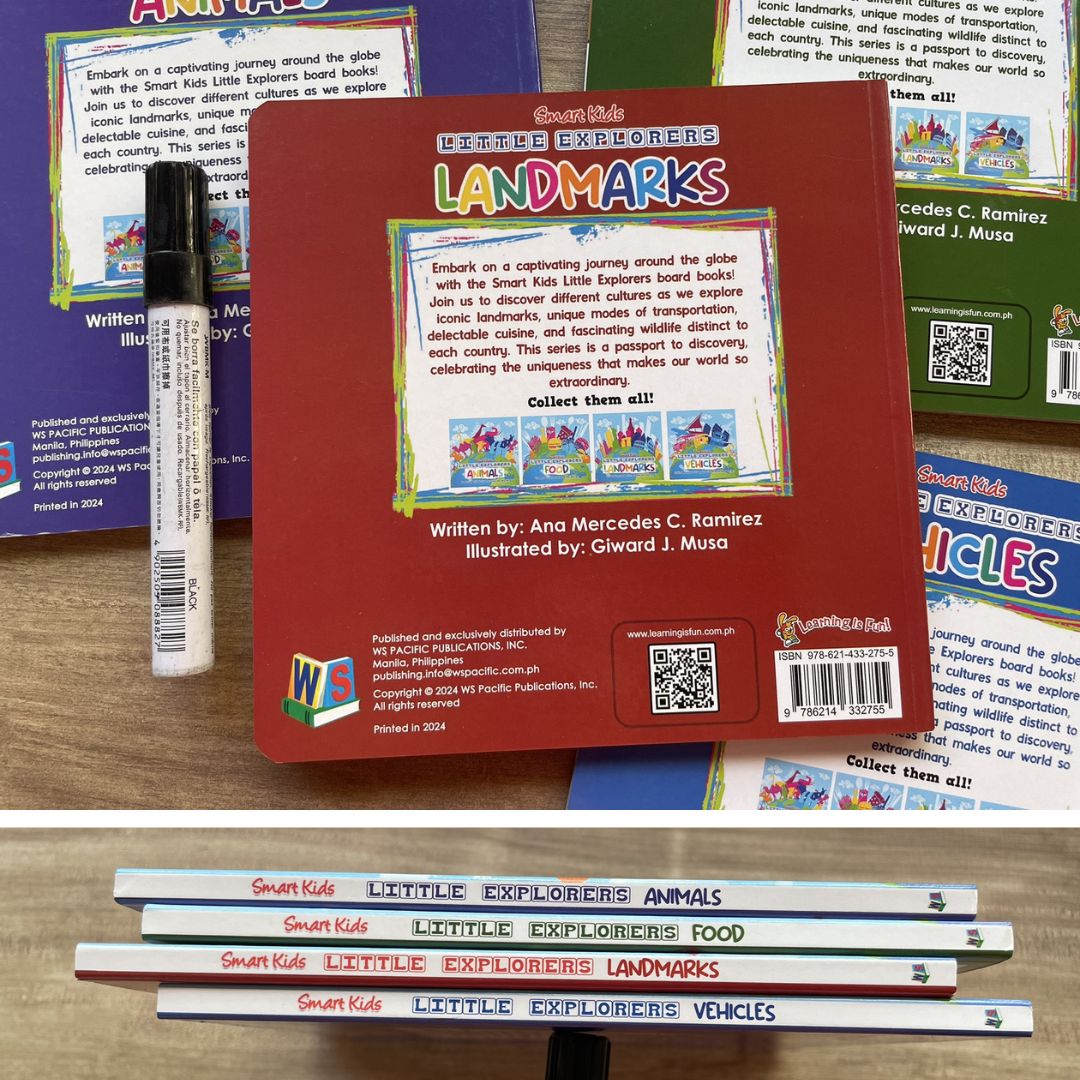 Smart Kids Little Explorers ANIMALS / FOOD / LANDMARKS / VEHICLES (Board Book / SINGLES)