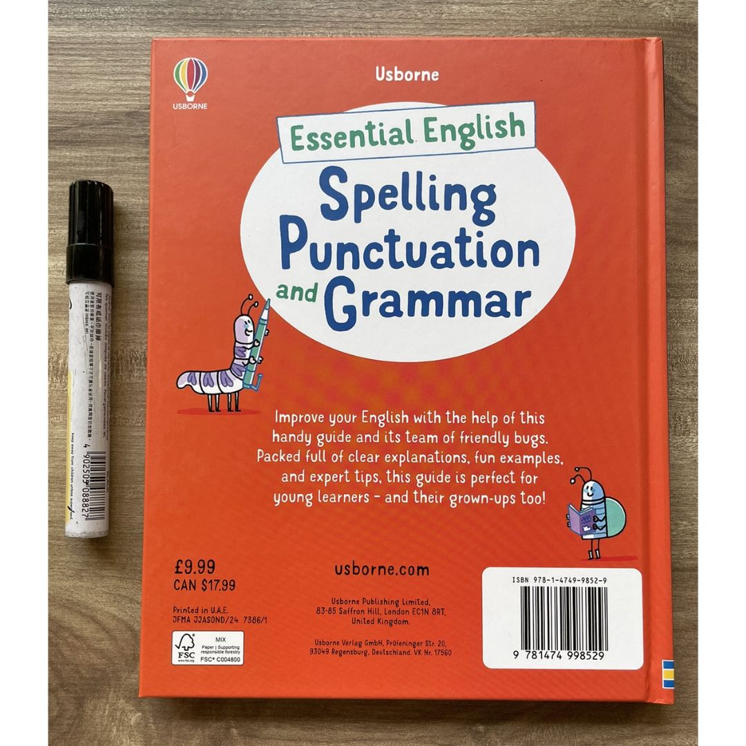 Usborne Essential English: Spelling Punctuation and Grammar (hardcover)