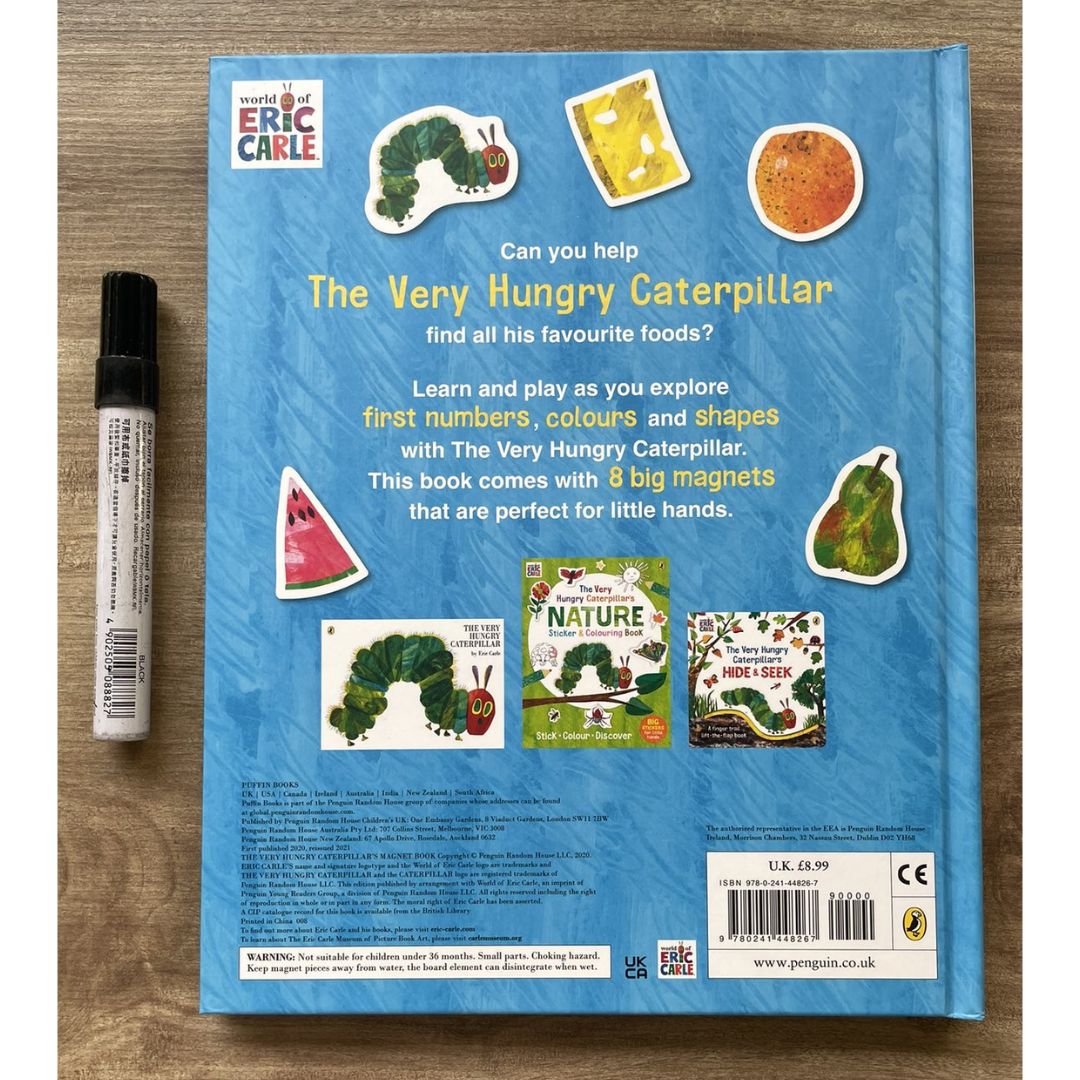 Eric Carle The Very Hungry Caterpillar's Magnet Book (brand new Hardcover) - with SLIGHT DENTS on book cover