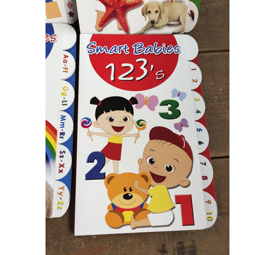 Smart Babies EARLY LEARNING (4 board books) with Carry Case