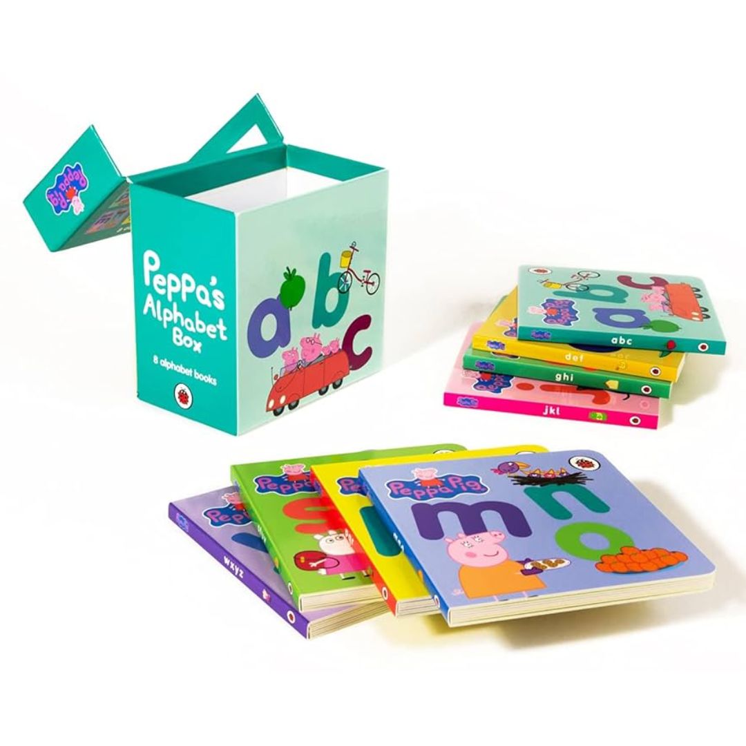 PEPPA PIG: PEPPA'S ALPHABET BOX (8 books) brand new board books