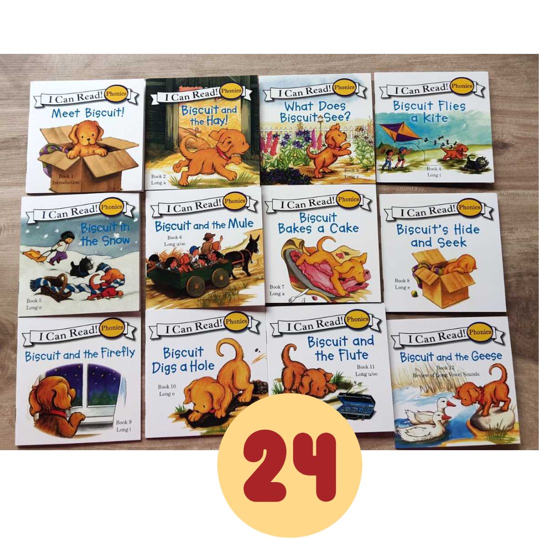 Biscuit I Can Read Phonics (24 books) Mini books, 5 by 5 inches, NO BOX