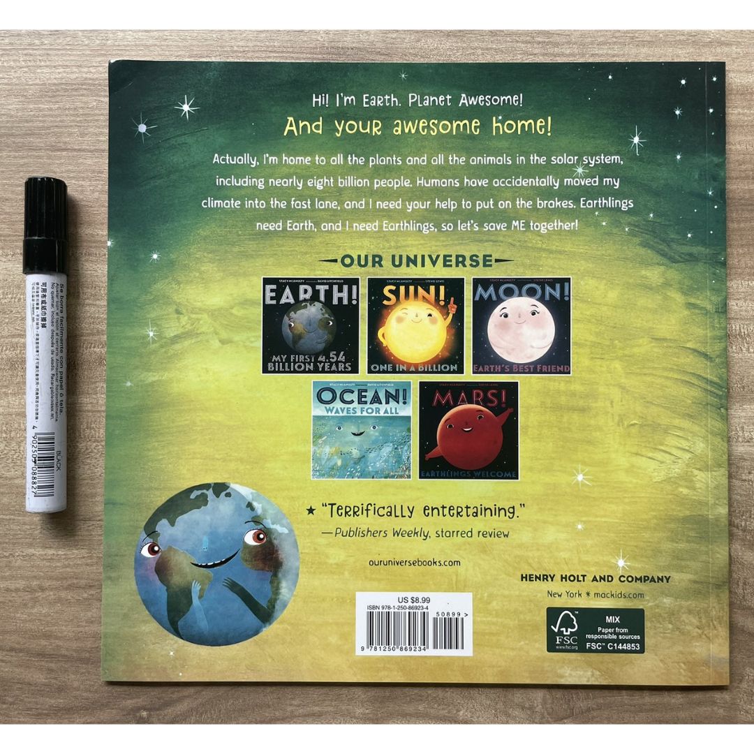 Sun / Earth / Moon / Ocean / Mars / Our Planet (OUR UNIVERSE by Stacy Mcanulty) SINGLES, brand new softcover