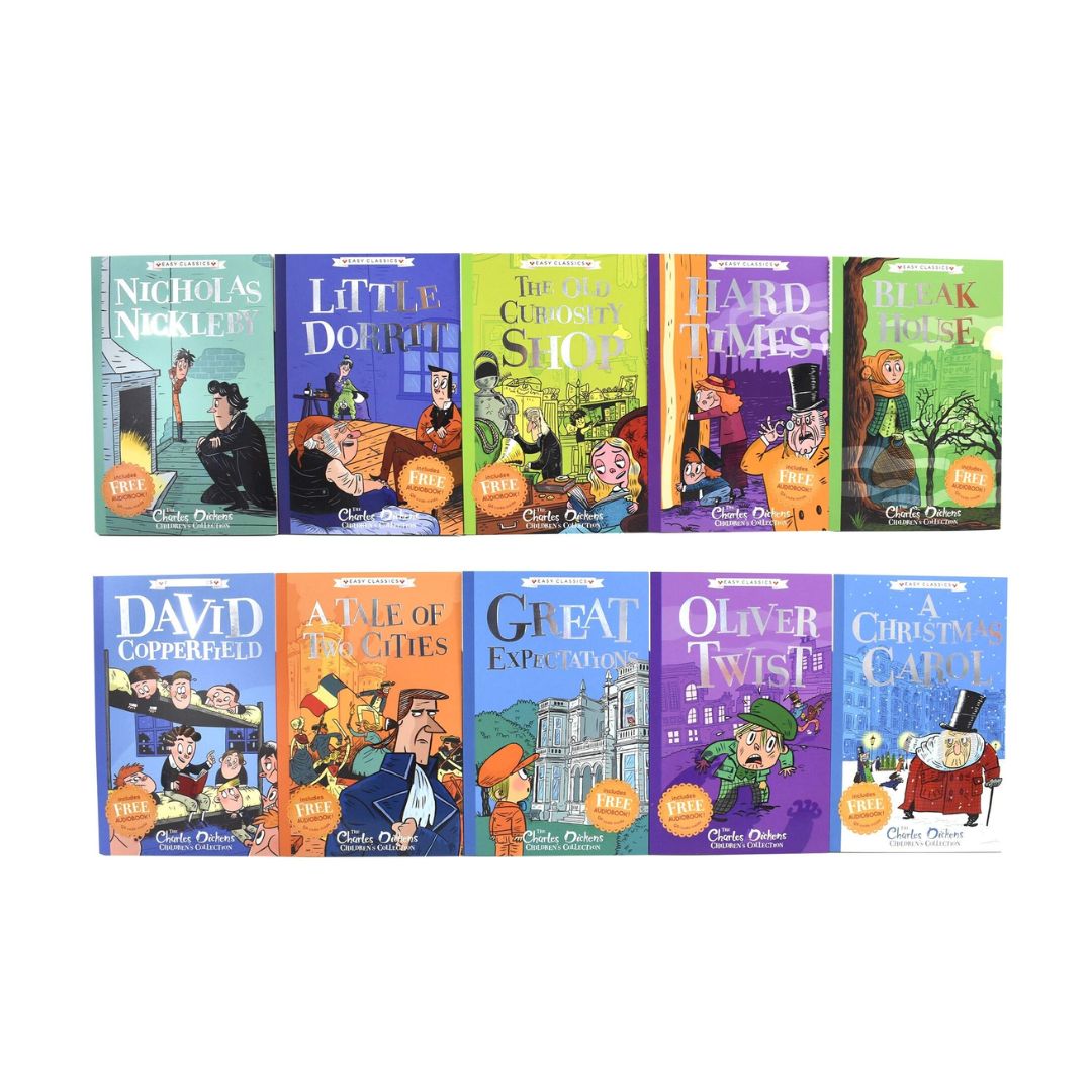 The Charles Dickens Children’s Collection 10 books (box set) (Box with damage, Books NO damage)