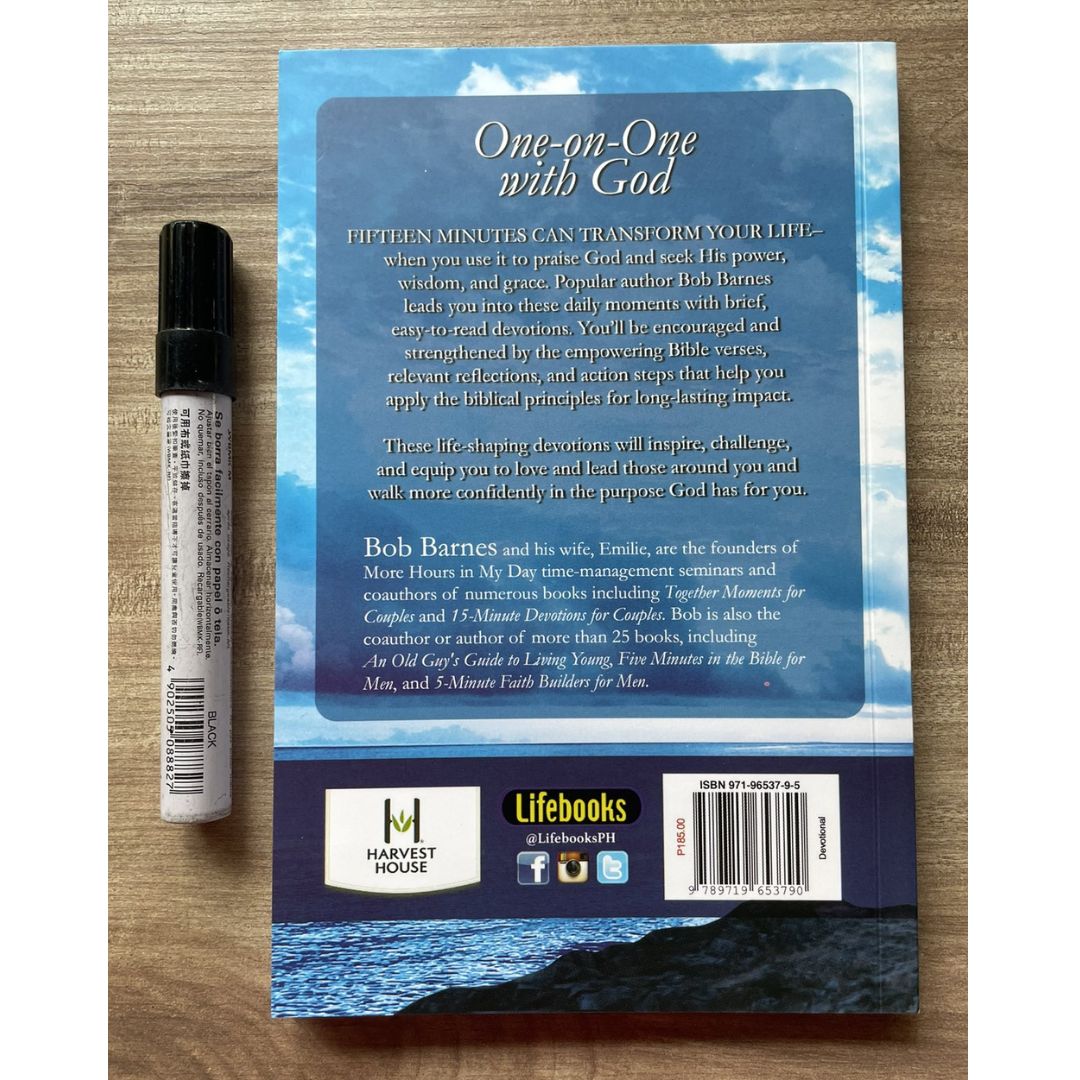15 Minutes Alone with God for Men (by Bob Barnes) brand new Softcover, Devotional for men