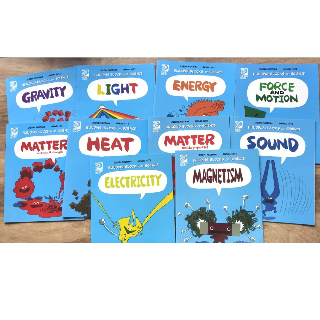 Building Blocks of Science, 32 brand new softcover books, no box