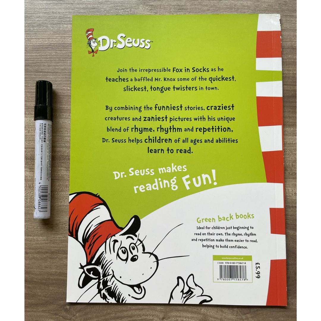 Dr Seuss paperbacks (PLS CHOOSE A TITLE) Oh the Places You'll Go / Fox in Socks / Green Eggs and Ham / Oh the Thinks You Can Think / One Fish Two Fish / Scrambled Eggs Super / Sleep Book / Ten Apples Up On Top / The Alphabet Book / Wacky Wednesday