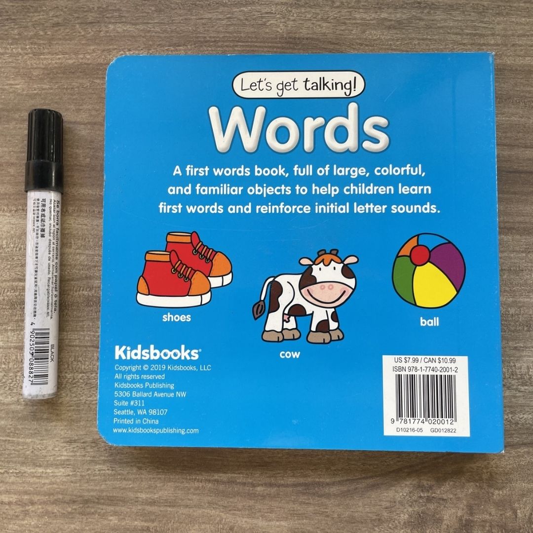 Words (Let's Get Talking) brand new Board book, with SLIGHT DENTS on book cover