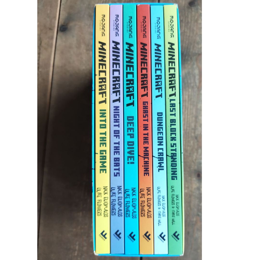 Minecraft: Deep Dive, Minecraft Woodsword Chronicles Collection (6 books) (BOX SET with SLIGHT FOLDS)