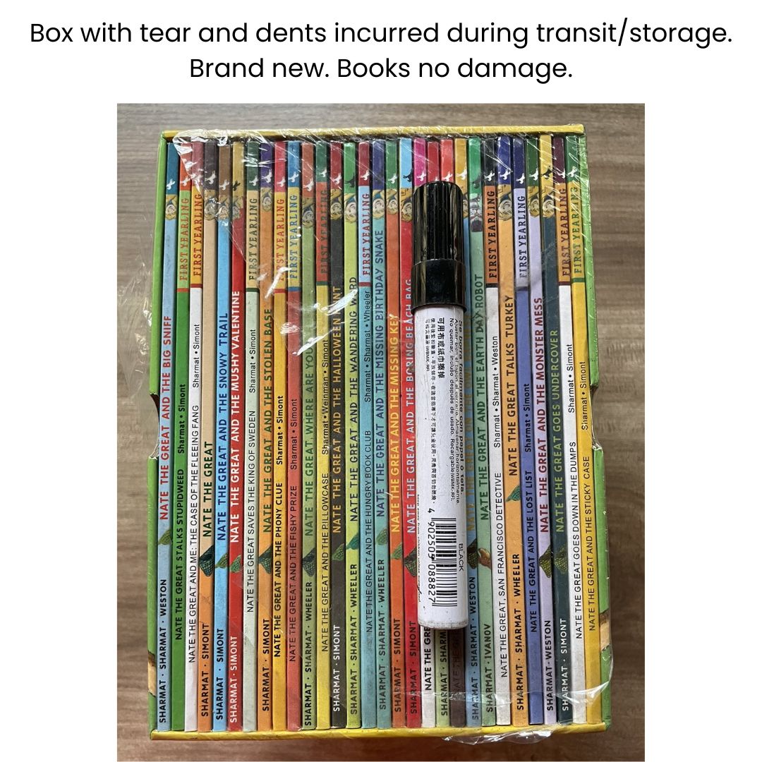 Nate the Great 30 books (softcover) BOX set - BOX with TEAR and DENTS