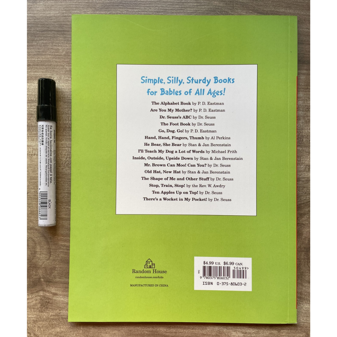 Dr Seuss paperbacks (PLS CHOOSE A TITLE) Oh the Places You'll Go / Fox in Socks / Green Eggs and Ham / Oh the Thinks You Can Think / One Fish Two Fish / Scrambled Eggs Super / Sleep Book / Ten Apples Up On Top / The Alphabet Book / Wacky Wednesday