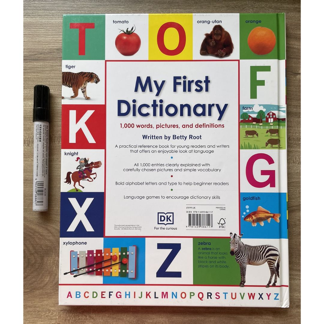 DK My First Dictionary: 1000 Words, Pictures and Definitions (brand new Hardcover) - with SLIGHT DENTS on book cover