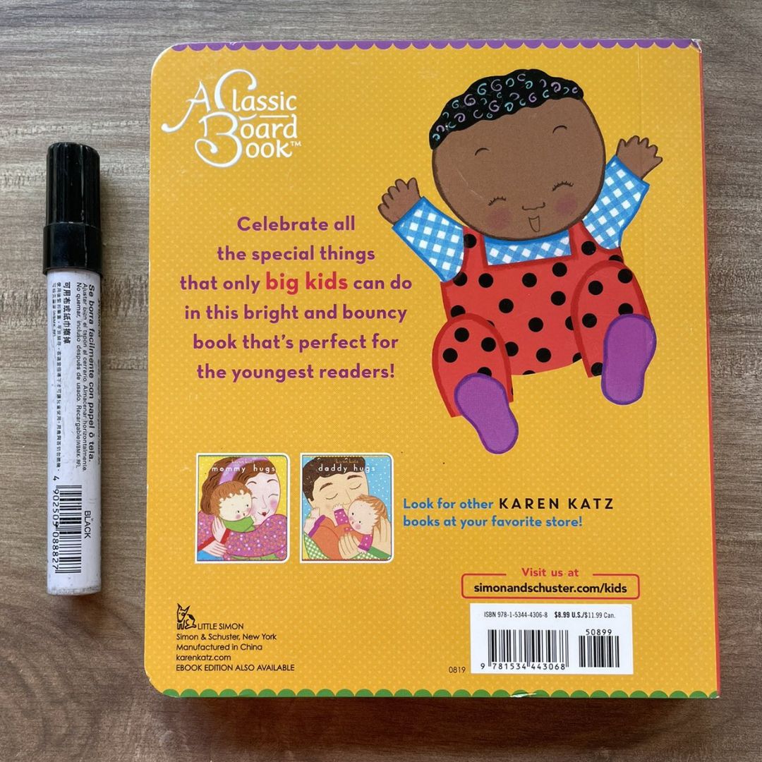 Now I'm Big (by Karen Katz) brand new board book, with SLIGHT DENTS/FOLDS on book cover