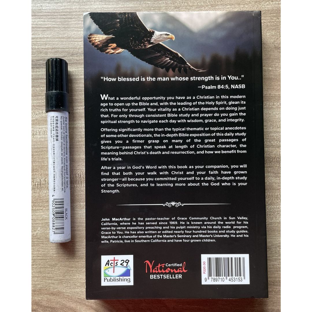 Strength for Today: Daily Readings for a Deeper Faith (by John MacArthur) brand new Softcover