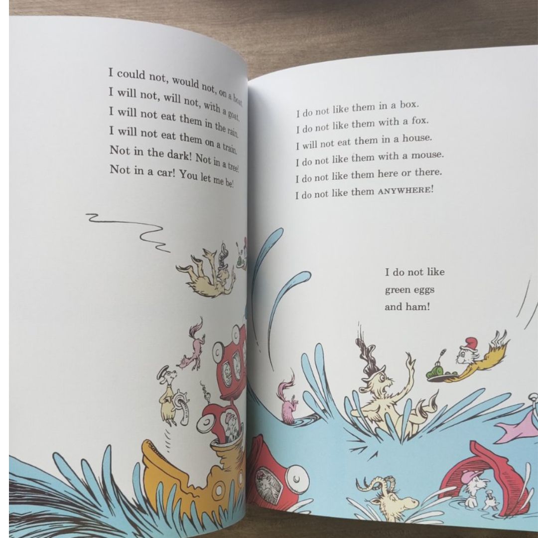 Dr Seuss paperbacks (PLS CHOOSE A TITLE) Oh the Places You'll Go / Fox in Socks / Green Eggs and Ham / Oh the Thinks You Can Think / One Fish Two Fish / Scrambled Eggs Super / Sleep Book / Ten Apples Up On Top / The Alphabet Book / Wacky Wednesday