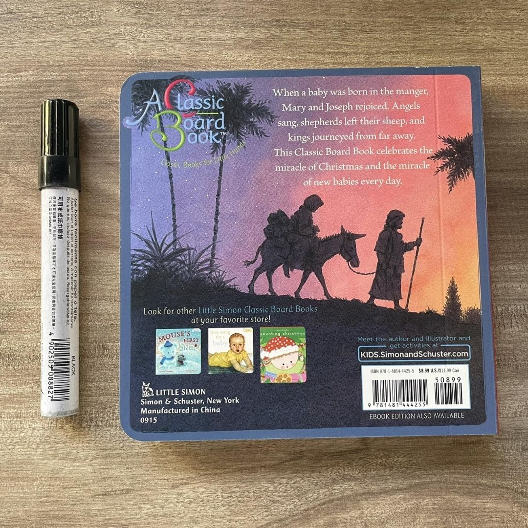 The Christmas Baby (brand new Board Book) with SLIGHT DENTS on book cover