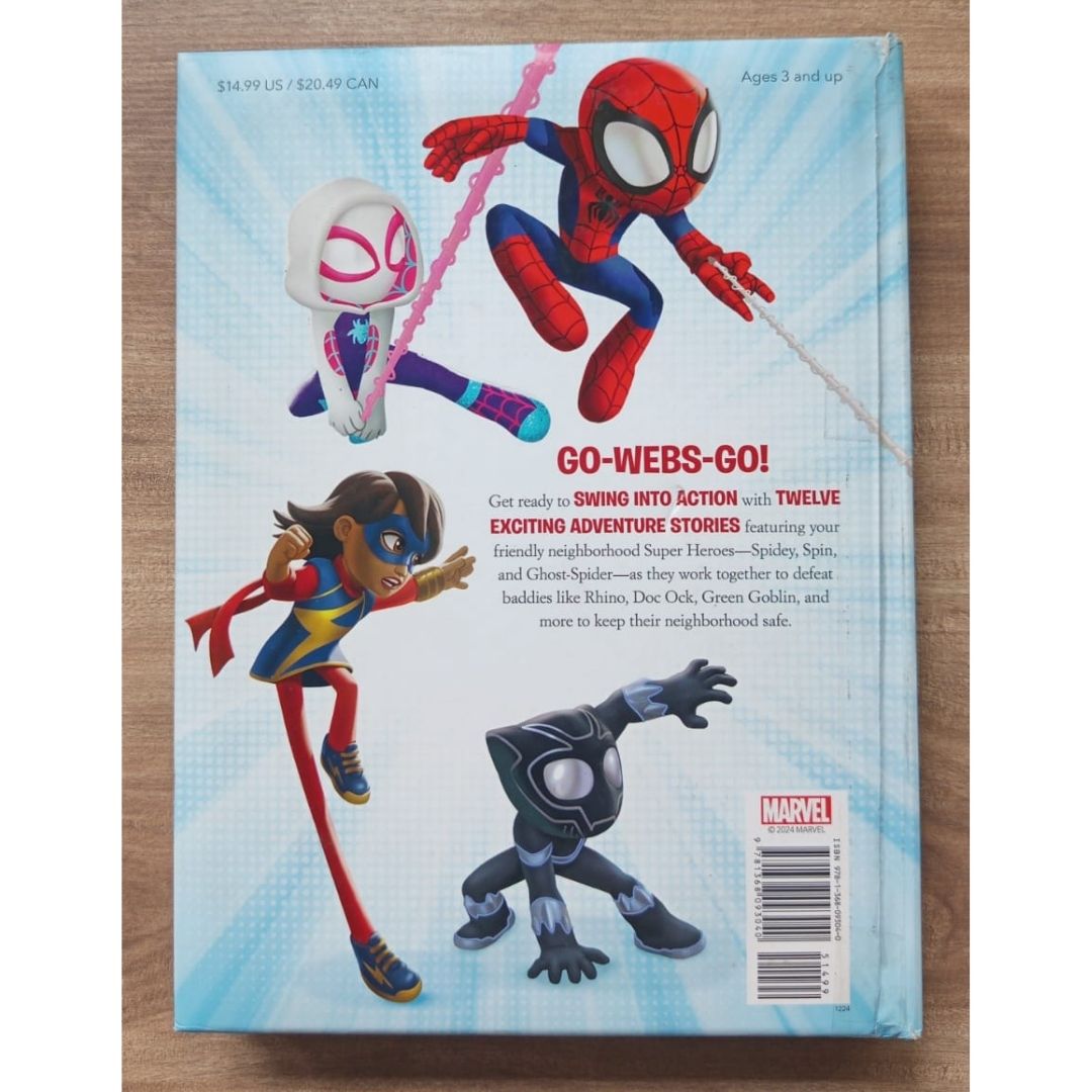 Spider-Man Spidey Amazing Friends 5-Minute Stories (USED book, padded hardcover, with slight tears and dents)