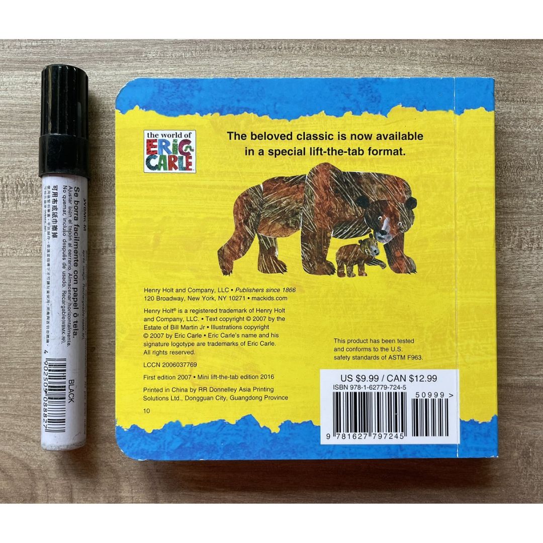 Mini Tab: Baby Bear, Baby Bear, What Do You See? (by Bill Martin Jr / Eric Carle) (Board Book) - brand new, with SLIGHT DENTS/FOLDS