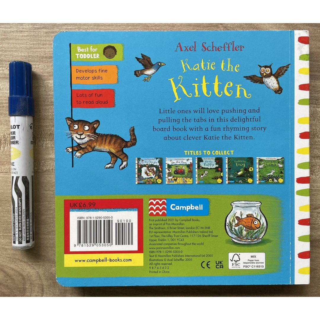 CAMPBELL Katie the Kitten: A Push, Pull, Slide Book (board book)
