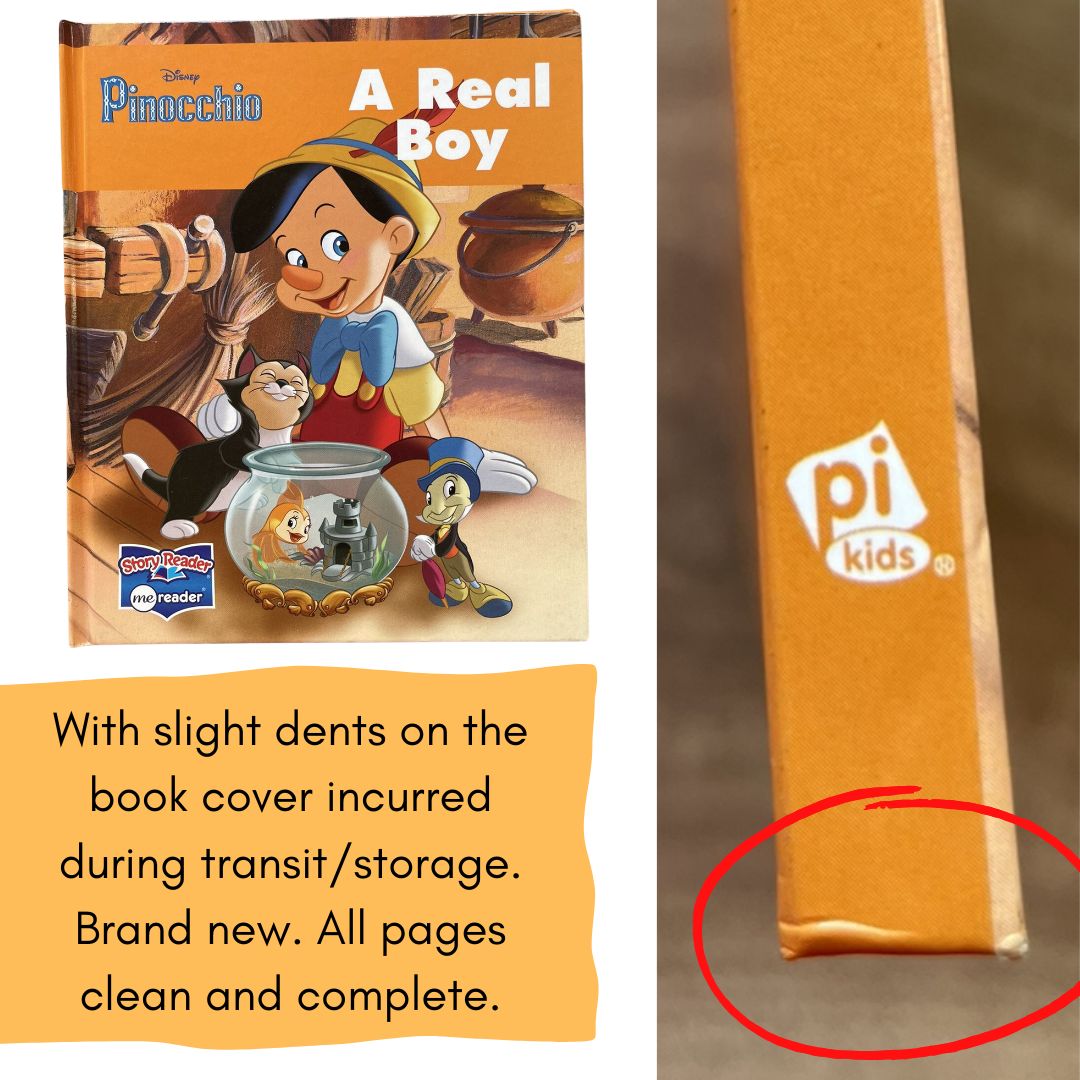 DISNEY Pinocchio A Real Boy (Story Reader) (brand new hardcover, with slight dents on book cover)