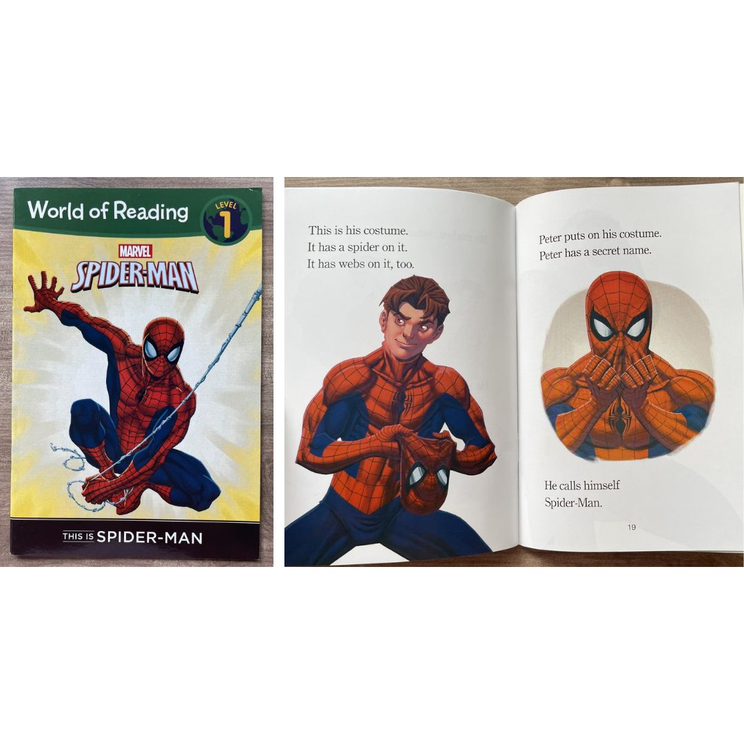 [With damage on some book pages, pls. see photos] World of Reading AVENGERS (17 books) (brand new softcover, no box) - Thor Iron Man Spiderman Hulk Captain America etc