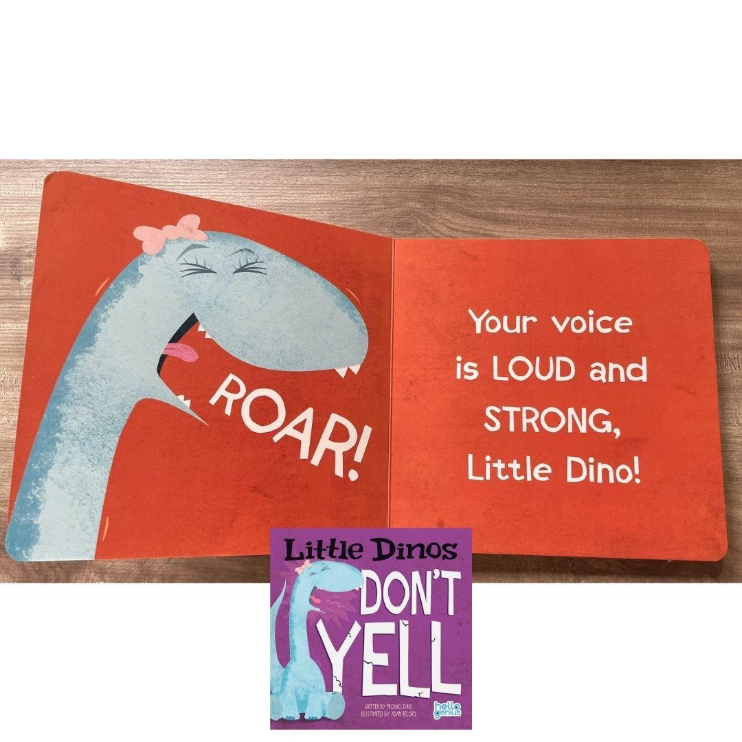 Hello Genius BOARD BOOKS (SINGLES) Little Dinos Don't Push / Just Breathe Bear / Little Lion Shares etc (book covers with SLIGHT DENTS)