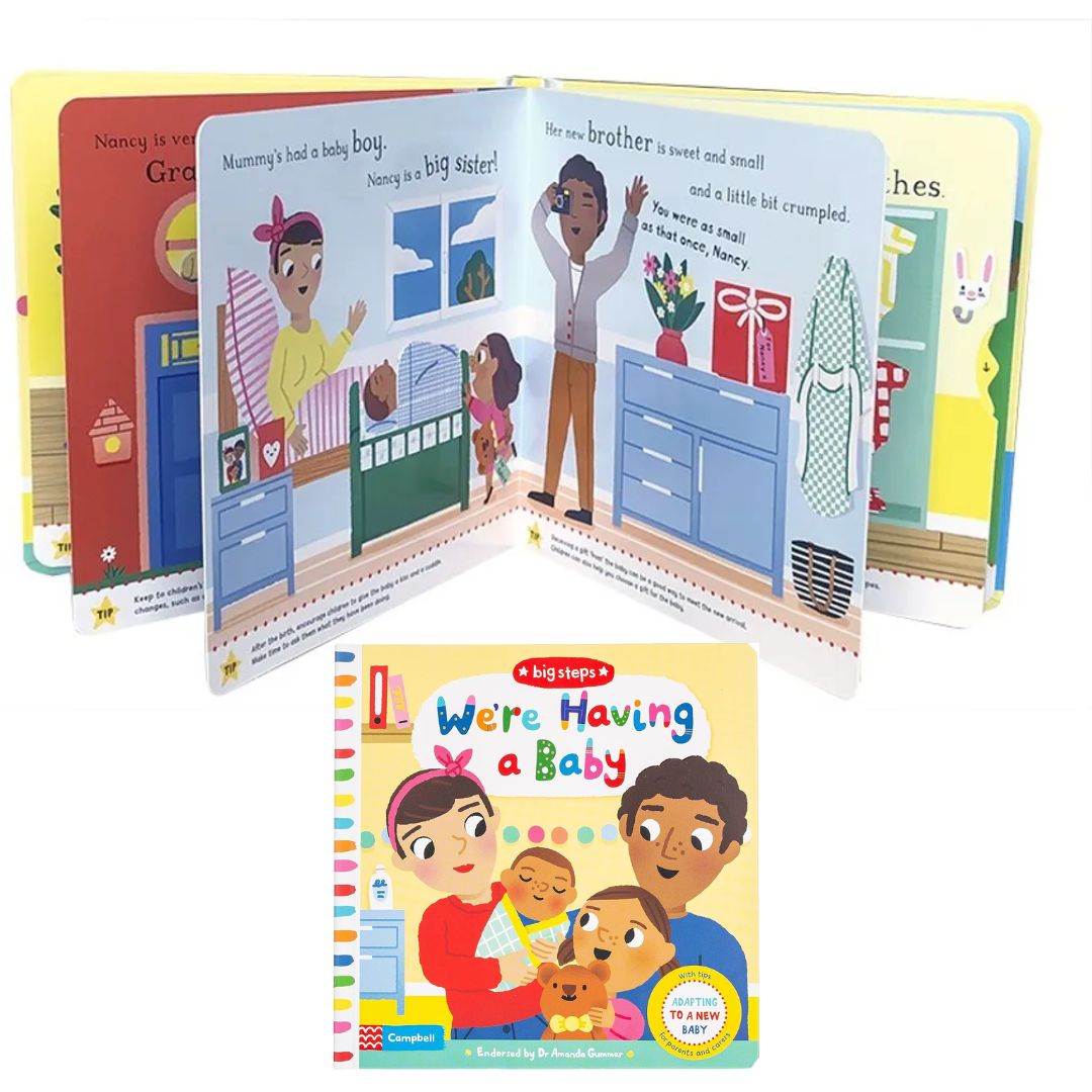Campbell Big Steps (SINGLES) interactive BOARD BOOK - Can You Say Please/ Going to the Dentist/ Going to the Doctor/ Having a Baby/ Let's Wash Hands/ No More Dummies/ No More Nappies/ I'm Not Sleepy/ I'm Starting Nursery/ We Can Get Dressed